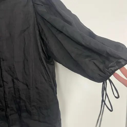 Lu•ciee Valerie Ramie Shirt black eco