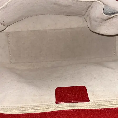 BVLGARI Rare Catherine Shoulder Bag With Country Calf Red With COA