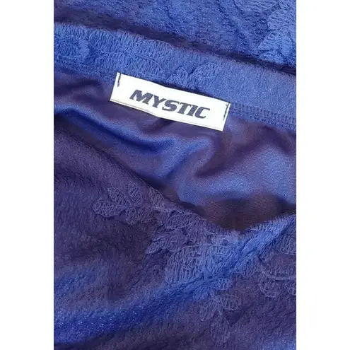 Mystic NEW Modcloth Strapless Navy Blue Lace Dress This Sweetheart of Mine L