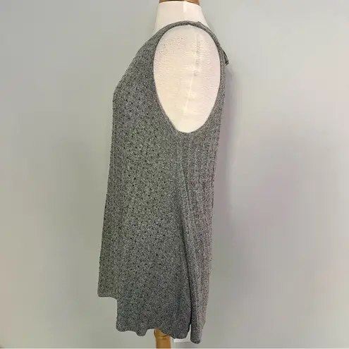 Vocal Gray Sleeveless Beaded Embroidered Tank Top Size XL