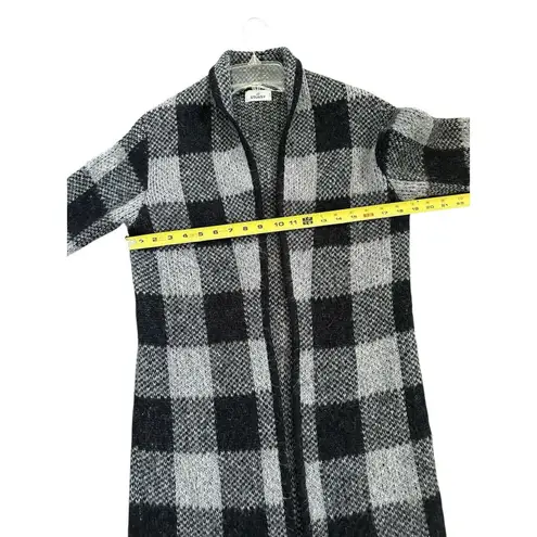 Stüssy Stussy Wool Blend Cardigan Women's Small Open Wrap Collared Gray Black Ombre