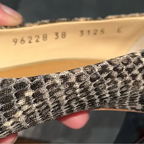 Giuseppe Zanotti Gold Metallic Snakeprint Heels