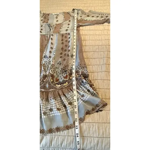 Fire Los Angeles VTG Dress Sz SMALL Boho Peasant Fairy Sheer Festival Y2K Flowy