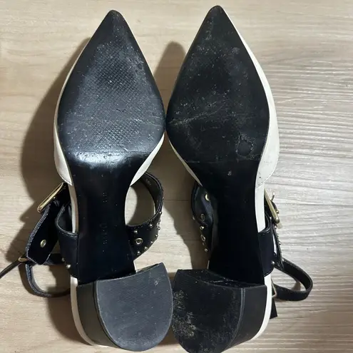 Charles and Keith Pointed Slingback Heel Studded Ankle Strap Party Pumps 6 / 36