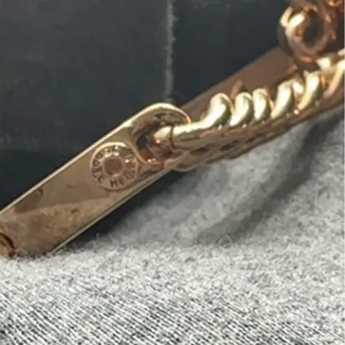 Henri Bendel The A-List Layered Rose Gold Riveted Swarovski Chain Cuff Bracelet