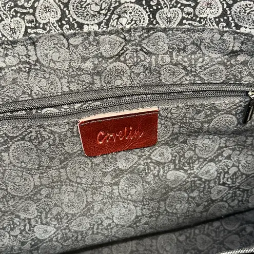 Covelin • 3 Piece Set • Authentic Leather Purse Tote Pouch • Large & Beautiful Red