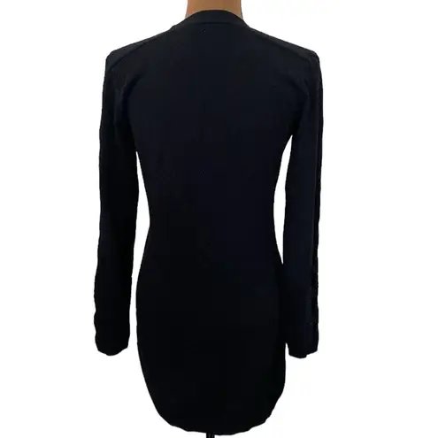 Anne Fontaine Rachel black cardigan cutout sleeve longline cardigan size EU 38