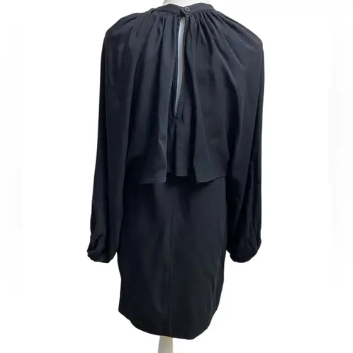 COS  black mini dress‎ attached bolero with pockets Sz 4 NWT