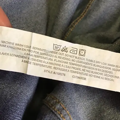 Ymi oversized distressed jean jacket