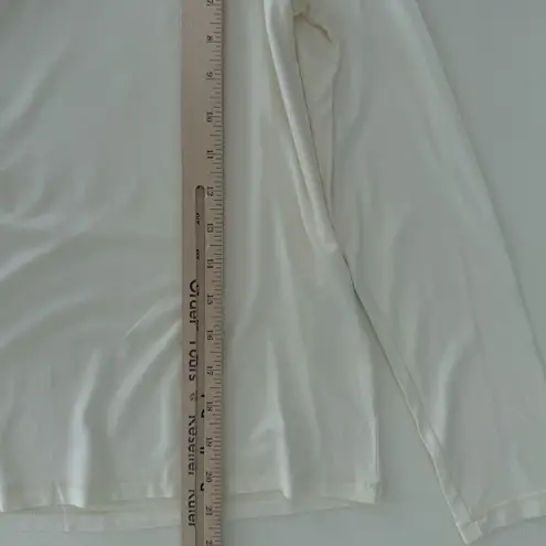 Max Mara Sweater Womens Medium Cream Ecru Turtleneck Jersey Viscose Jumper Luxe