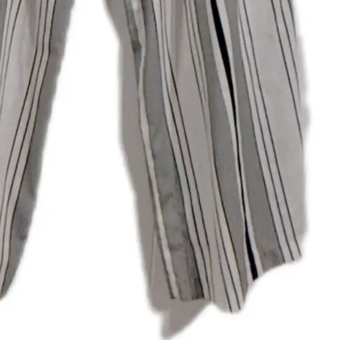 ZARA  Tarafaluc silky, striped Palazo pants women’s small ￼‎