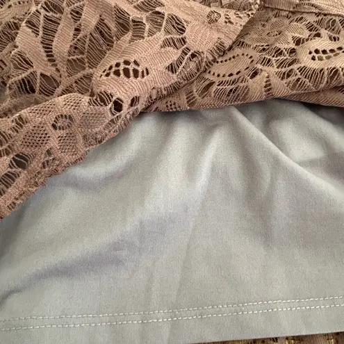 Melissa Paige Lace Blouse Brown Size M