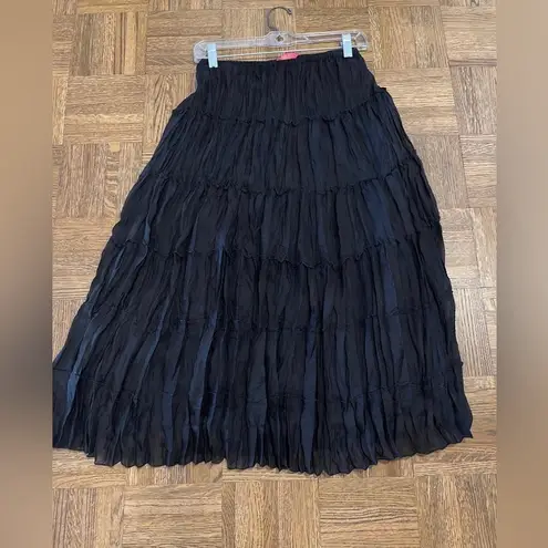 Sunny Leigh Black Tiered Skirt