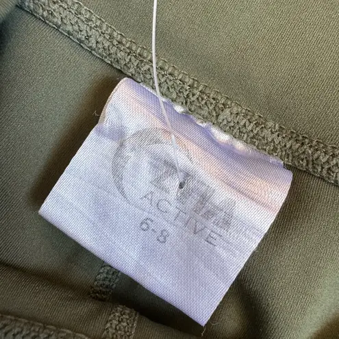 Zyia High Rise Luxe Cargo Pocket Leggings- Pine