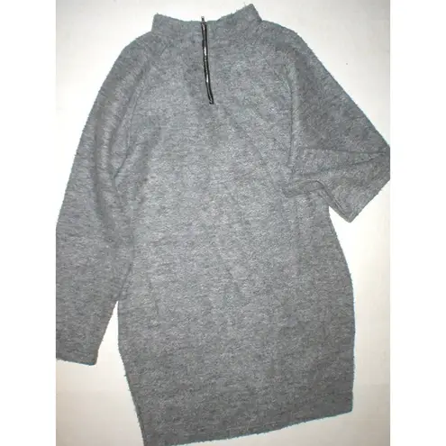 New Womens L NWT Christina Karin Designer Gray Dress Long Sleeves Warm Sweater Size L
