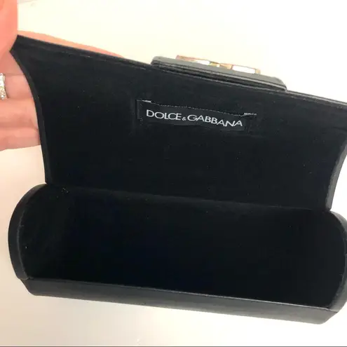 Dolce & Gabbana  Vintage 90's Crystal Logo Sunglasses Case Black CASE ONLY