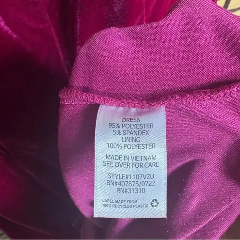 BCX  Pink Velvet Cold Shoulder Dress‎ Size XL