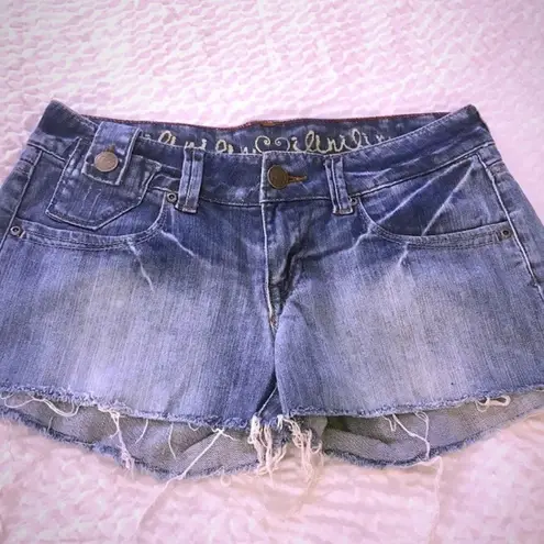 ILIR Cutoff Denim Frayed Hem Jean Shorts Size 9 Juniors