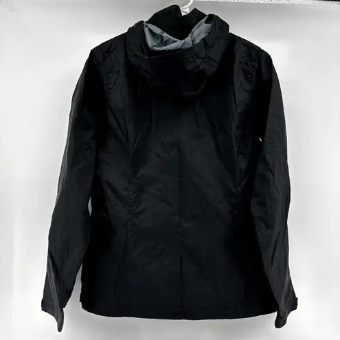 Columbia  Switchback III Rain Jacket Hooded Full Zip Logo Lightweight Black M