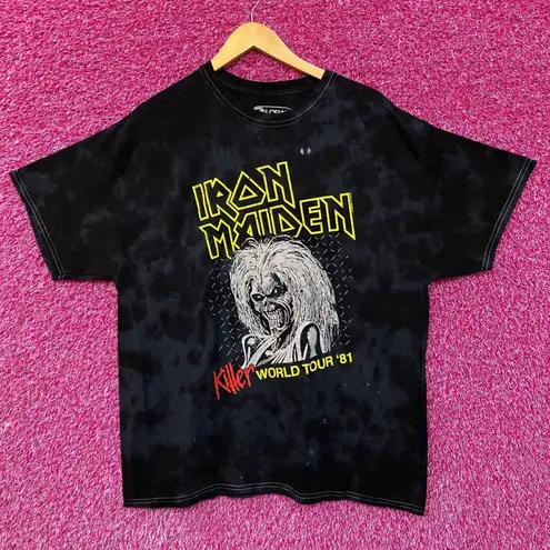 Iron Maiden Killers World Tour 81 Tie Dye Tshirt size Medium