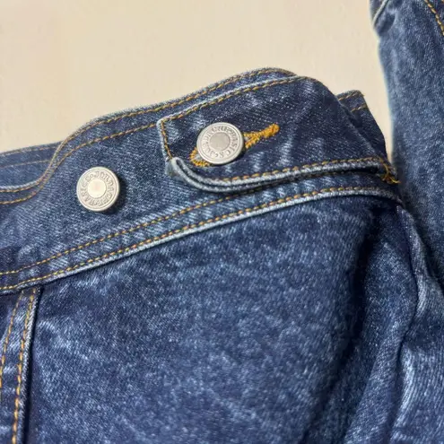 Jordache basics y2k Classic Blue button up Denim Jacket size Medium cotton