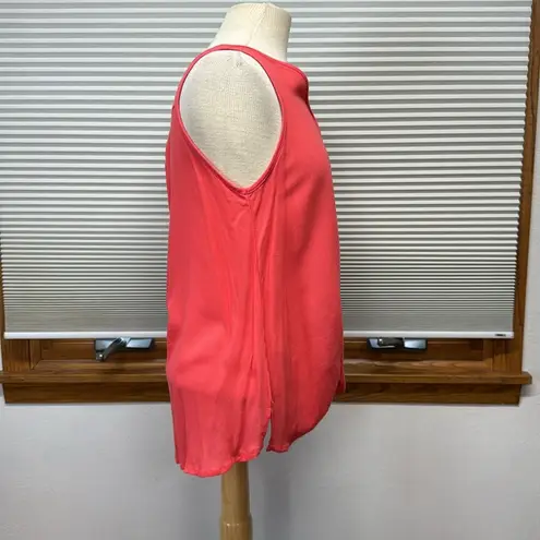 Evereve Allison Joy NWT Coral Elodie Drape Tank Top Size Small