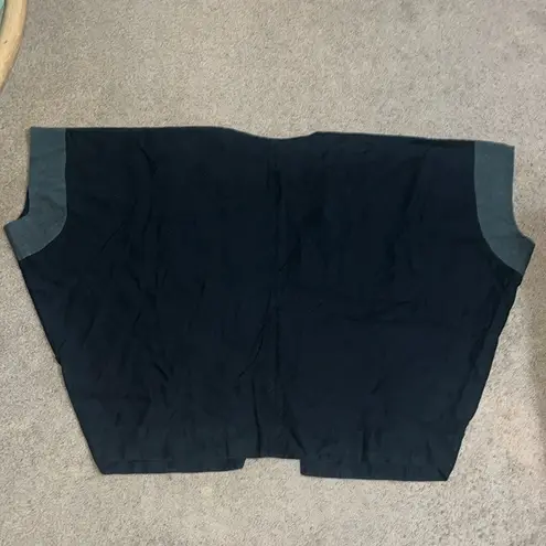 Carla Fernandez Linen Cape Poncho One Size Black Size undefined