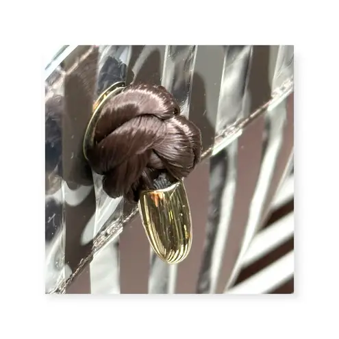 Henri Bendel Super Rare: ミ Signature PVC Stripe Tote ミ Brown Clear ミ Collectible