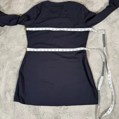 Estée Lauder Estee Lauder Mini Dress Bell Sleeve Long Sleeve Casual Navy Size S