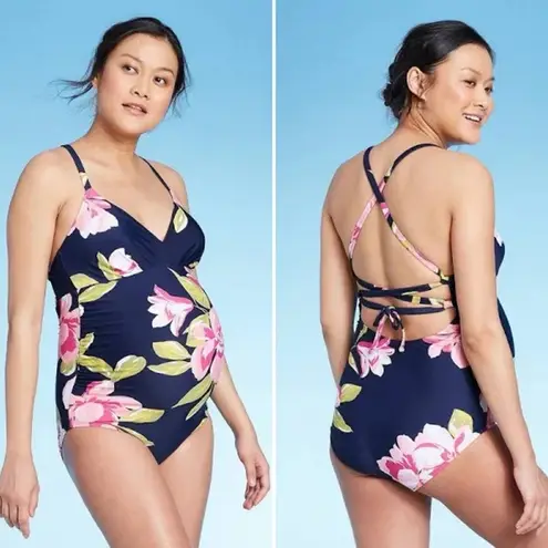 by Ingrid & Isabel Maternity Floral D/DD Cup One Piece Swimsuit