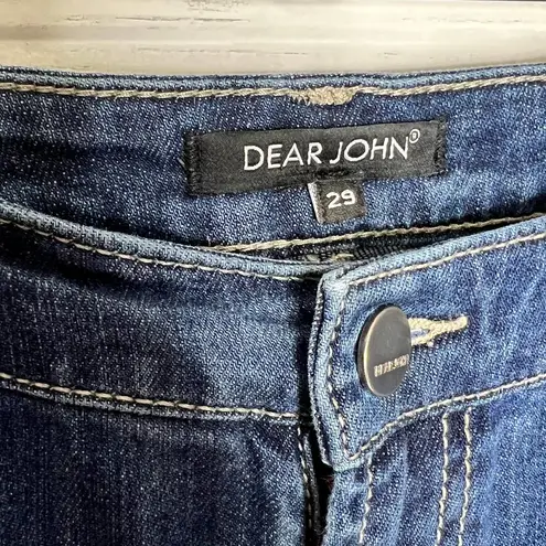 Dear John  Jeans Lightly Distressed Denim Straight Leg Size 28