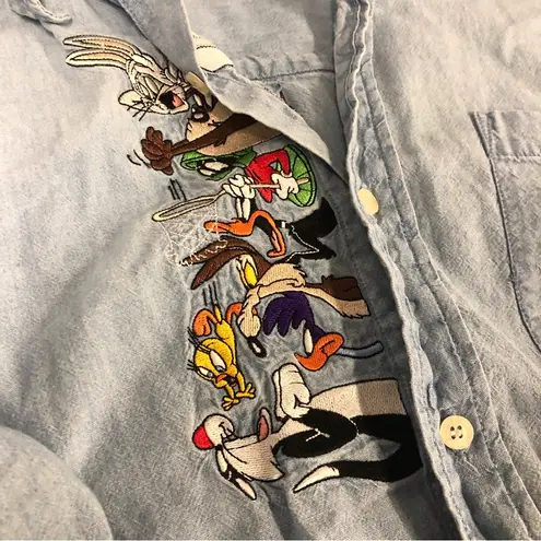 Looney Tunes Vintage Warner Bros Studios  Characters Button-up shirt