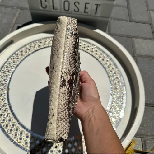 Donald Pliner Courture Donald J Pliner snakeskin leather clutch/wristlet