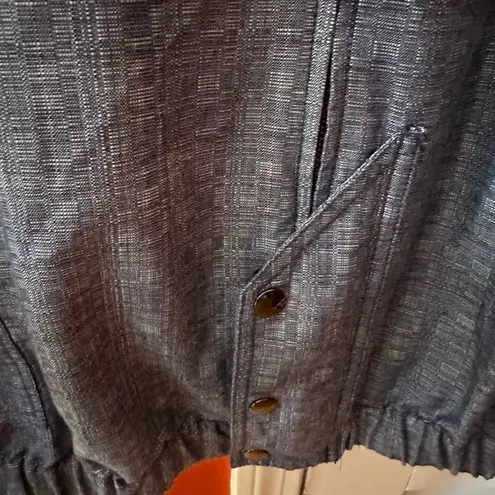 Derek Lam for Design Nation Chambray Cotton Hooded Jacket