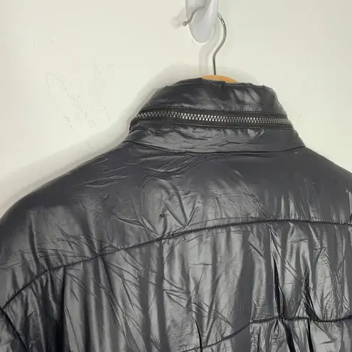 Guess  Puffer Coat Black Hidden Hood XL