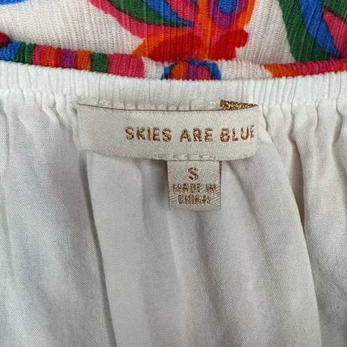 Skies Are Blue Red and White Sleeveless Maxi Sundress Size Small. #151