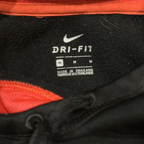 Nike Medium dri-fit women’s black and neon pink swearshirt. 