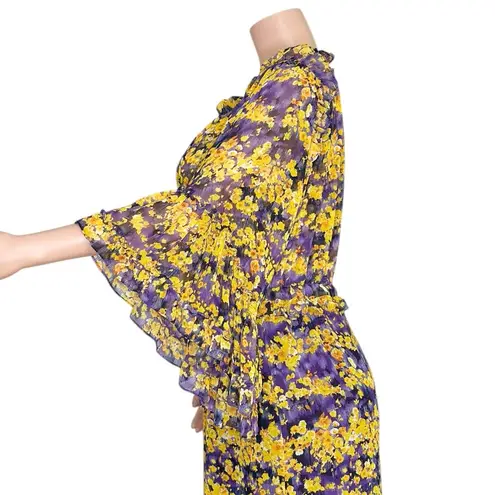 MISA Los Angeles Yanira Midi Dress, Yellow, Small