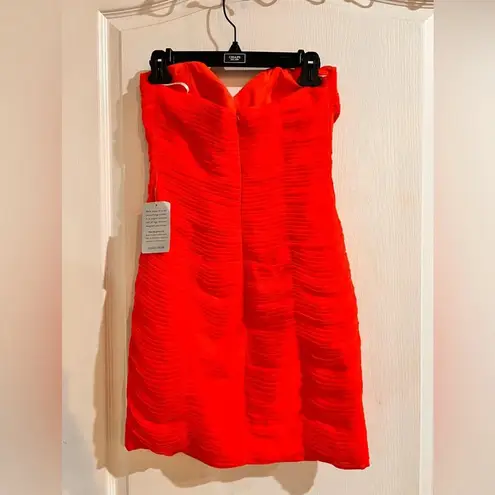 Lavish Lice FINAL PRICE NWT LAVISH ALICE Pleated Pleat Chiffon Sweetheart Mini Dress