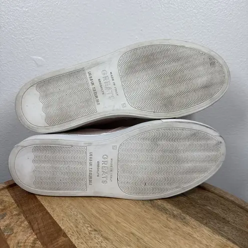 Greats The Wooster Blush Perforated Pink Leather Slip On Shoes Womens Size 9.5