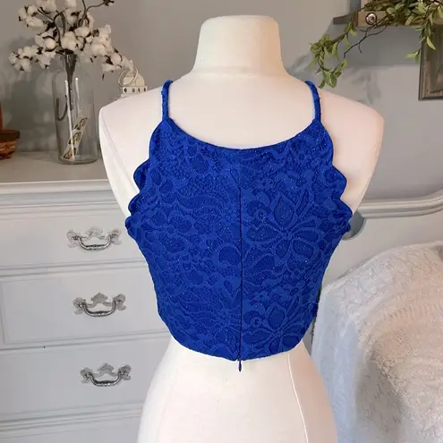 Royal Blue Formal Semi Formal Cropped Top Size undefined