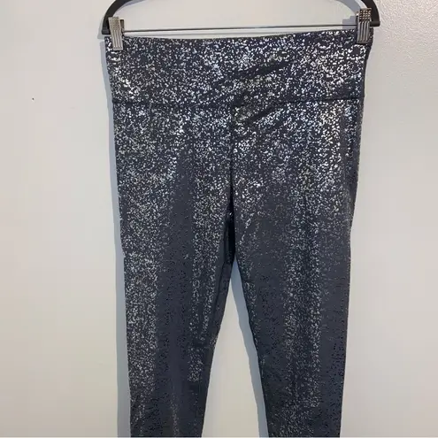 Sweaty Betty  Goddess 7/8 Workout Leggings GREY TERRAZZO FOIL PRINT Size XL 🆕