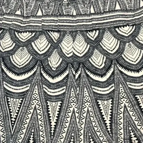 H&M  Navy & White Printed Romper