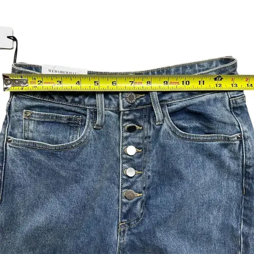 We Wore What NWT Women's Danielle High Rise Vintage Straight Jeans Blue Size 27