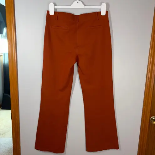 Betabrand L Petite Dress Pants Pumpkin Orange Career Work Casual Stretch