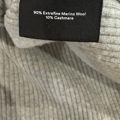 Summersalt The Luxe Cashmere Blend Funnel Neck Sweater wolf gray size XL
