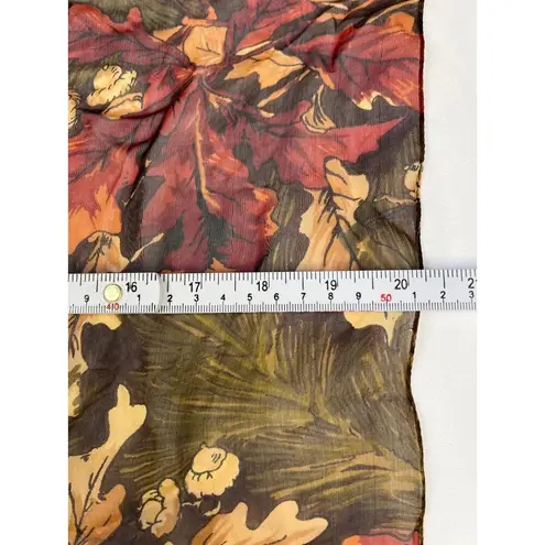 Elegant Floral Chiffon Scarf 59in Long SKU 7060