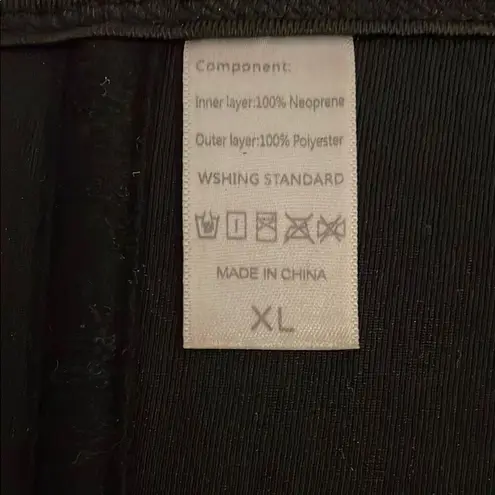 Black Waist Trainer Corset Adult Size Extra Large Unbranded