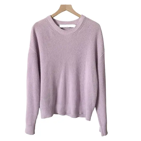 IRO Paris Long Sleeve Waffle Knit Jumper Sweater in Lilac Purple Size Large