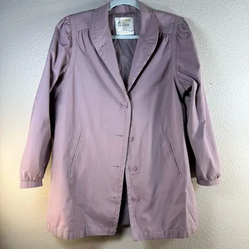 London Fog Vintage lavander coat 3/4 sleeves SZ:8